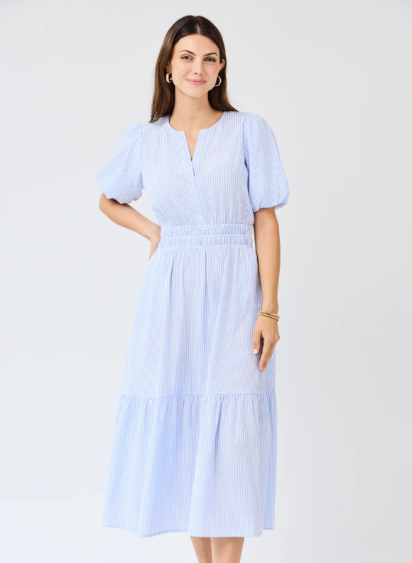 disney princess blue dress Lauren James The Stratton Dress in Blue Seersucker – Country Club Prep